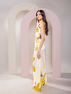 Daisy Printed Strappy Maxi Dress