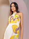 Daisy Printed Strappy Maxi Dress