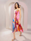 Fresco Printed Midi Dress