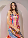 Fresco Printed Midi Dress