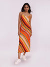 Striped Long Slip Dress