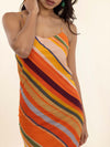 Striped Long Slip Dress