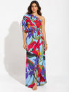 Periwinkle Draped Maxi Dress