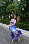 Ciel Printed Pleated Maxi Dress