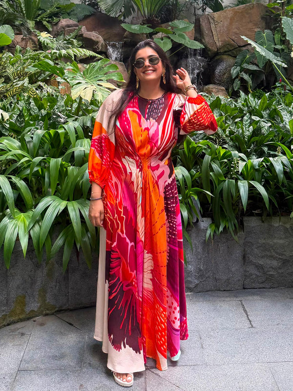 Anthea Printed Midi Dress