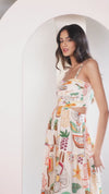 Gardenia Printed Cutout Maxi Dress