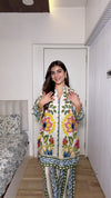 Vine Floral Printed Kurta Set (Set of 2)